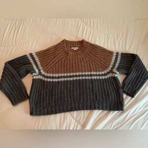 American Eagle Outfitters Two-Tone Knit Sweater